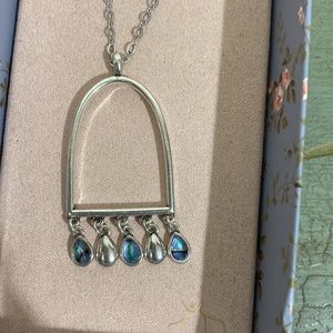 Lucky Brand Silver With Blue Stones